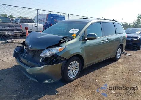 2014 Toyota Sienna Xle V6 8 Passenger из США, поврежденный, VIN 5TDYK3DC6ES414892